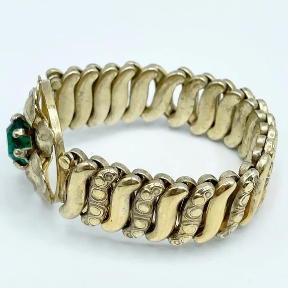 Antique Estate Co-Star Sterling Sweetheart Expansion Bracelet - Picture 3 of 5